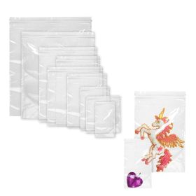 Clear Zipper Seal Top Bags Assortment (1000-Pack), 2 Mil Resealable Poly Bags in 10 Sizes for Shipping, Storage and Organization